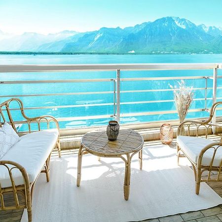 Stylish Apartment With Lake View Montreux Extérieur photo