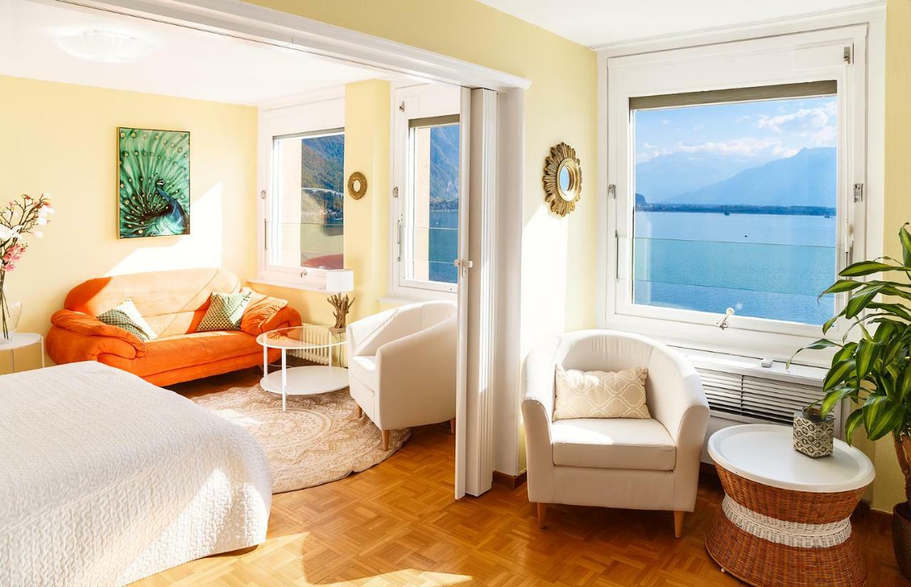 Stylish Apartment With Lake View Montreux Extérieur photo